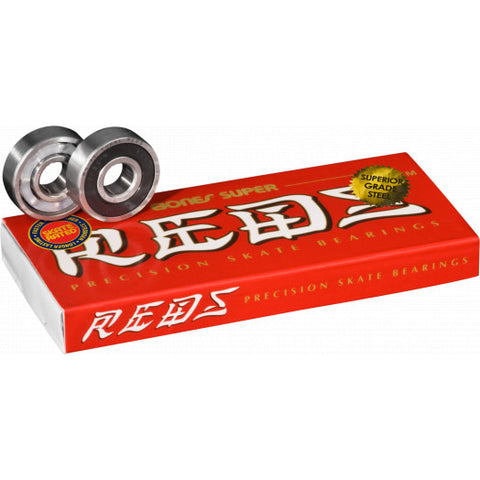 Bones Super Reds Skateboard Bearing 8 pack