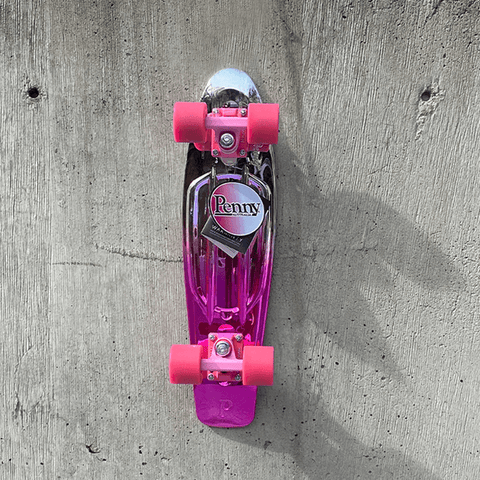 Penny Silver/Pink Metallic Fade 22" Complete Skateboard