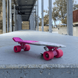 Penny Silver/Pink Metallic Fade 22" Complete Skateboard